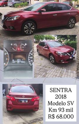 NISSAN SENTRA 2.0 SV 16V FLEXSTART 4P AUTOMÁTICO NISSAN SENTRA 2.0 SV 16V FLEXSTART 4P AUTOMÁTICO